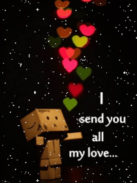 Box Cartoon Sending My Love Hearts Gif Gifdb Com