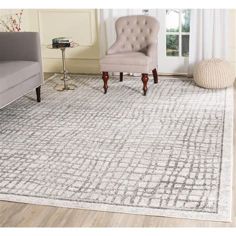 Safavieh Adirondack Silver Ivory Ft X Ft Abstract Area Rug