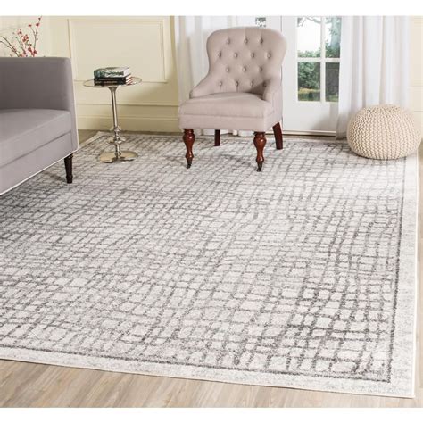 Safavieh Adirondack Silverivory 4 Ft X 6 Ft Abstract Area Rug