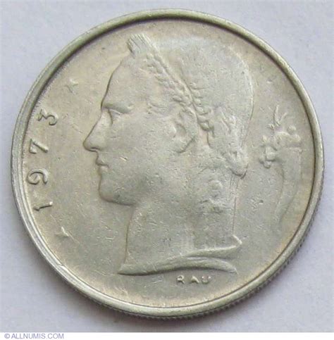 1 Franc 1973 (Belgique), Baudouin I (19711980)  Belgium  Coin  452