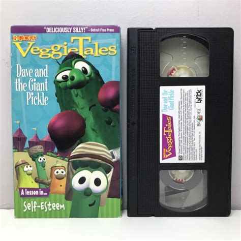 Veggie Tales Dave The Giant Pickle Vhs Video Tape Lesson In Self My