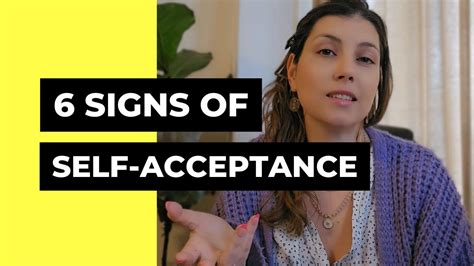 6 Signs Of Self Acceptance Youtube
