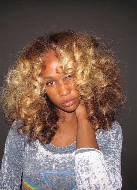 Honey Blonde Curly Hair Styles Dyed Natural Hair Natural Hair Styles