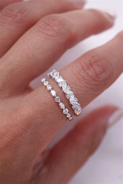 Marquise Diamond Wedding Band Jenniemarieweddings