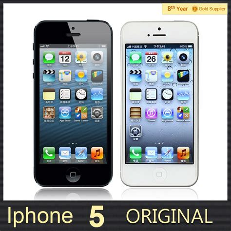 Original Apple Iphone 5 Cell Phone Ios Os Dual Core 1g Ram 16gb 32gb