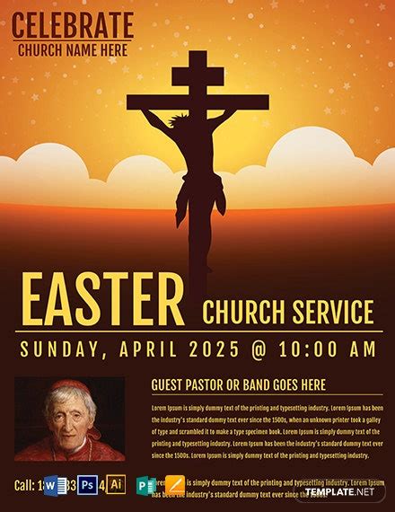 Church Easter Flyer Templates Free Printable Templates