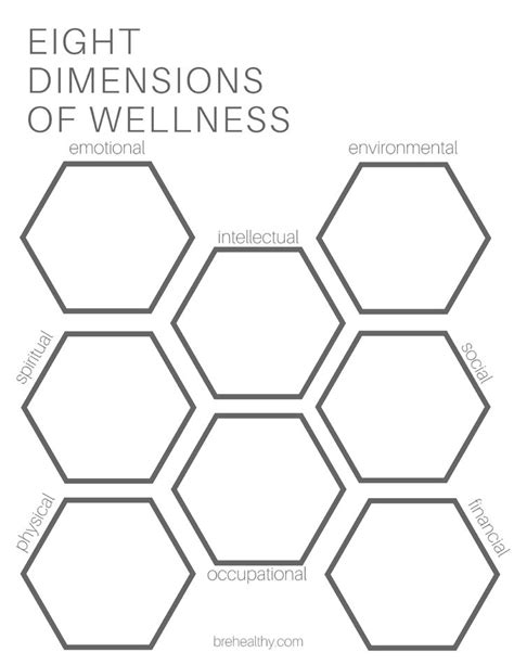 Printable 8 Dimensions Of Wellness Worksheet