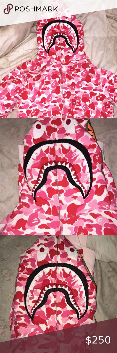 Pink Bape Hoodie Never Worn Brand New Bape Jackets And Coats In 2020
