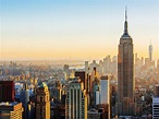 manhattan-skyline-on-a-sunny-day-empire-state-building-on-the-right–new ...