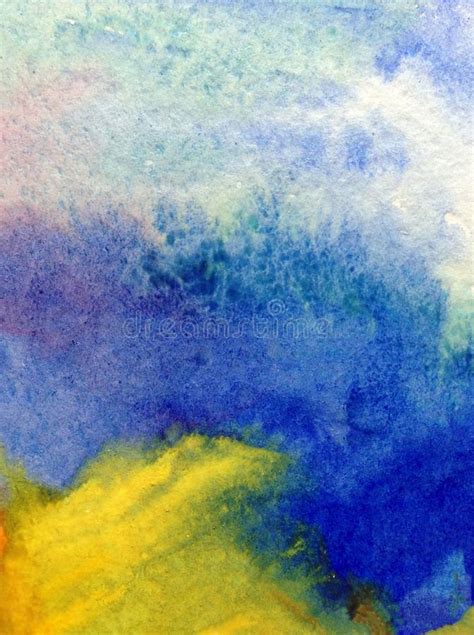 Watercolor Art Background Creative Fresh Vibrant Textured Wet Wash