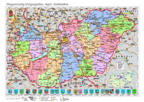 Cd atlasz magyarország és 3753 település utcaszintig kereshető belterületi térképével. úthálózat Térkép Magyarország