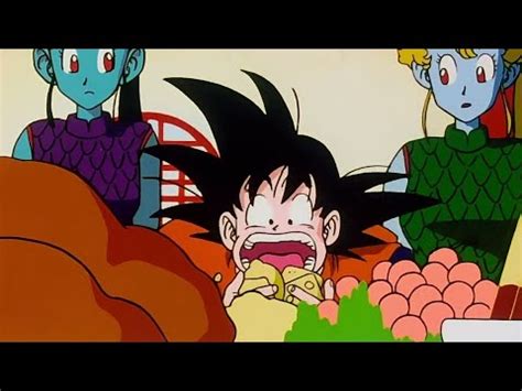 ENG DUB Goku Eats Everything In Snake Princess Palace DBZ YouTube