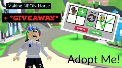 Adopt Me Neon Horse Youtube