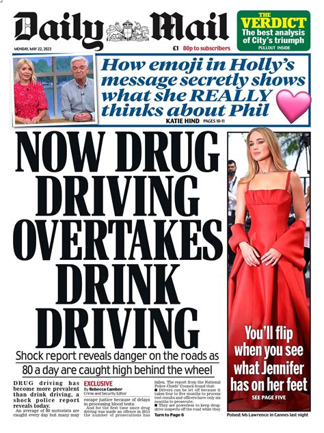 Daily Mail Front Page 22nd Of May 2023 Tomorrows Papers Today
