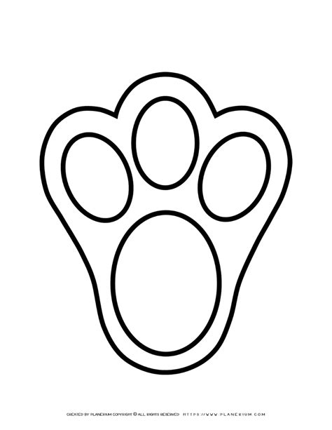 Bunny Footprint Printable