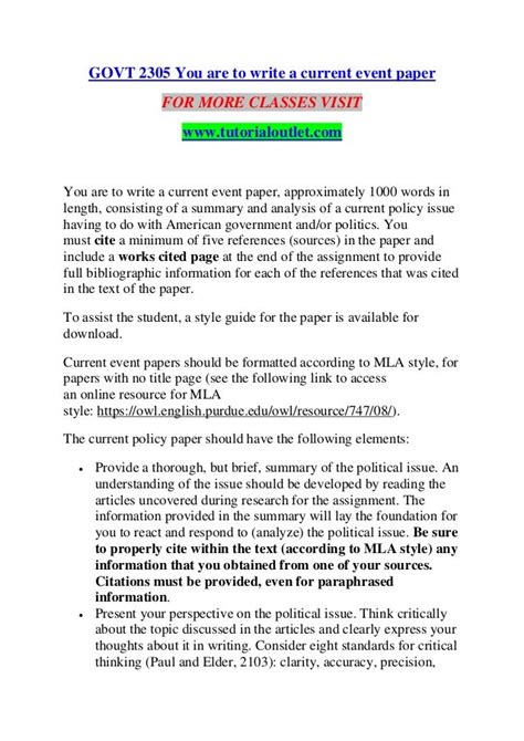 👍 Current Event Paper How To Write A Current Event Paper Essay 2019 02 22