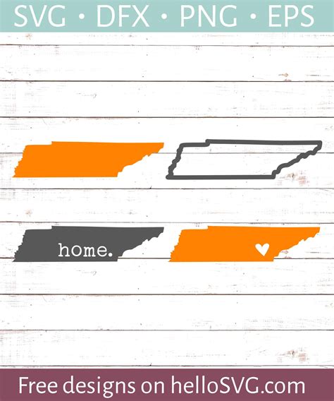 Tennessee Svg Tennessee Cut Files Tennessee Cricut File Vector And Eps