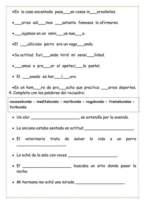 Ejercicio De Uso De La B Y De La V Actividades De Ortografía