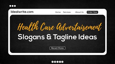 Catchy Health Care Slogans Taglines Ideas Idealwrite