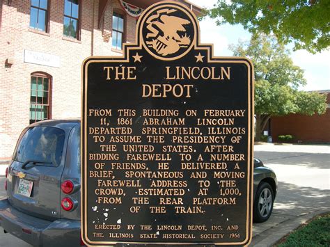 The Lincoln Depot Historic Marker Springfield Illinois Flickr