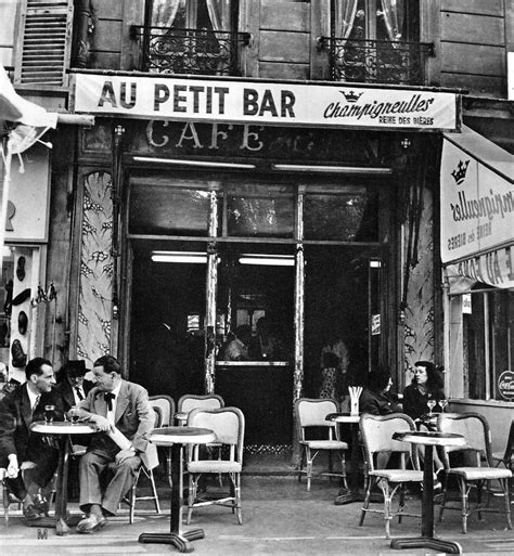 Au Petit Bar Paris Circa 1950 Ervin Marton Paris Cafe Vintage