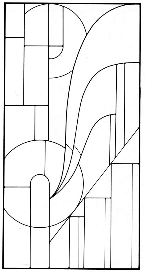 easy art nouveau stained glass patterns glass designs