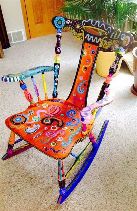Hand Painted Whimsical Chair This Was A Super Fun Chair To Paint