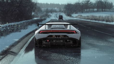 Lamborghini Huracan K Rear Wallpaper Hd Cars Wallpapers K Wallpapers