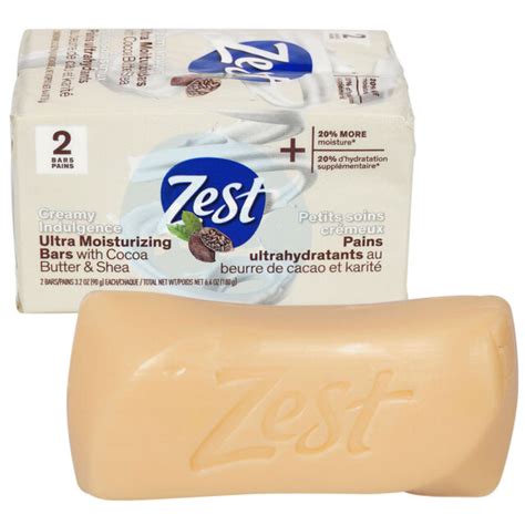 Zest Bar Soap Creamy Cocoa Butter And Shea 32 Oz Qty 6 Nip Ebay