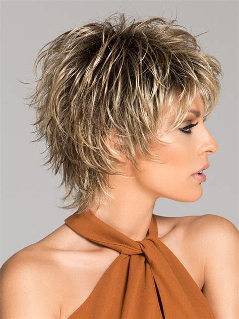 Choppy hairstyles are chic because they go against the grain. Click | Short Synthetic Wig (Basic Cap) | Short choppy ...