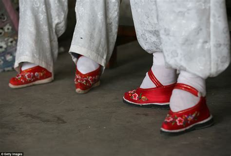 shocking pictures of china s bound feet women village daily mail online