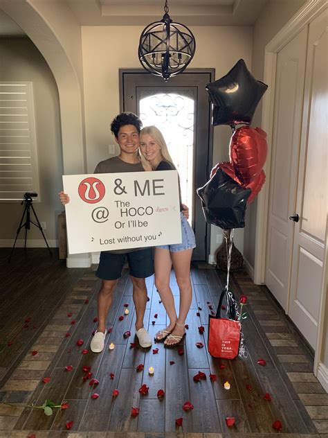 Hoco Proposal Lululemon And Dance Loft Cute Homecoming Proposals