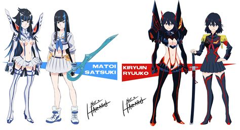 fond d écran illustration anime filles anime dessin animé kill the kill matoi ryuuko