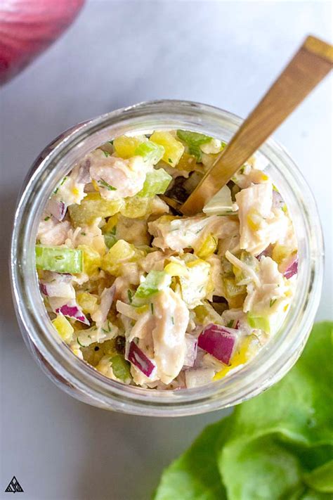 Is chicken salad low carb? BEST Canned Chicken Salad Recipe, With Dill Pickles + Red ...