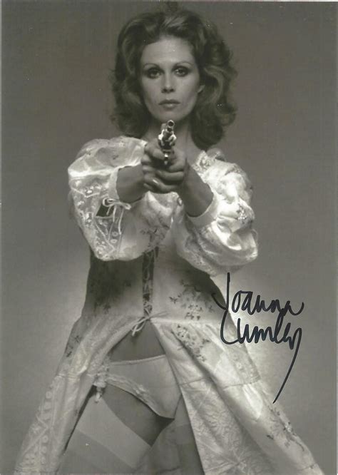 Bid Now Joanna Lumley Signed 7x5 Black And White Photo English