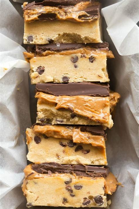 No Bake Caramel Cookie Dough Bars Keto Vegan Paleo Recipe In 2021