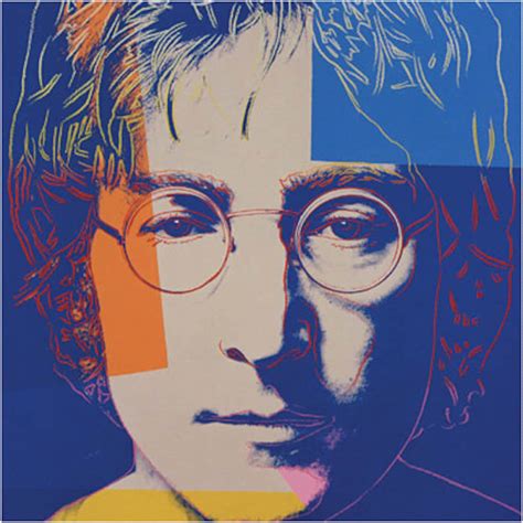 John Lennon X Andy Warhol Pop Art The Beatles Portrait Poster Etsy