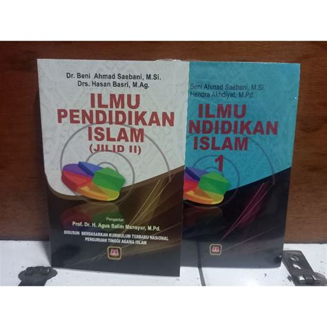 Jual Buku Ilmu Pendidikan Islam Beni Ahmad Saebani Shopee Indonesia