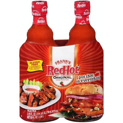 Franks Redhot Original Cayenne Pepper Sauce 25 Oz 2 Pk Walmart