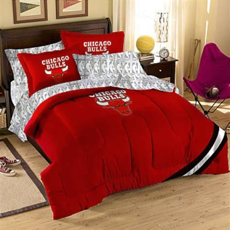 Chicago Bulls 7 Piece Full Size Bedding Set Nba Store