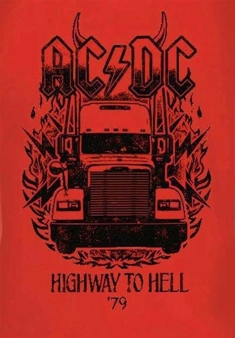 Highway To Hell~ac↯dc Rock Art Concert Posters And Album Covers
