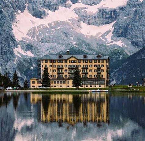 Grand Hotel In Lake Misurina Italy Grand Hotel Dream Destinations