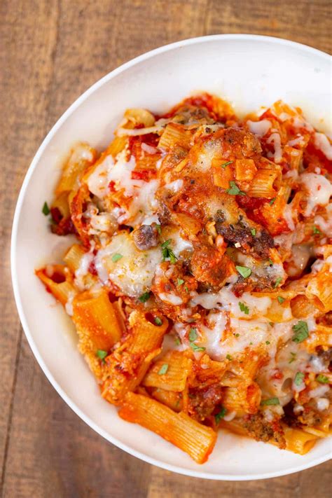 The Ultimate Baked Ziti Recipe 3 Cheese Dinner Then Dessert