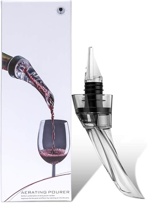 Nuovoware Wine Aerator Pourer Premium Elegant Wine Aerating No Drip Pourer And