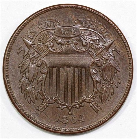 1864 2c Two Cent Piece For Sale Buy Now Online Item 706165