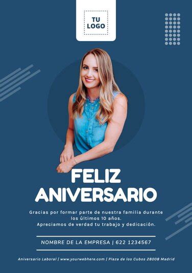 Crea Una Tarjeta De Aniversario De Trabajo Con Plantillas Gratis