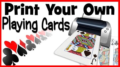 How To Print Your Own Playing Cards Printable Templates Free