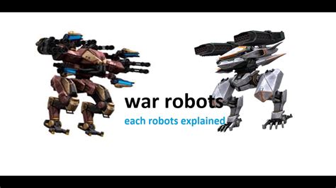 War Robots Each Robots Explained Ep1 Youtube