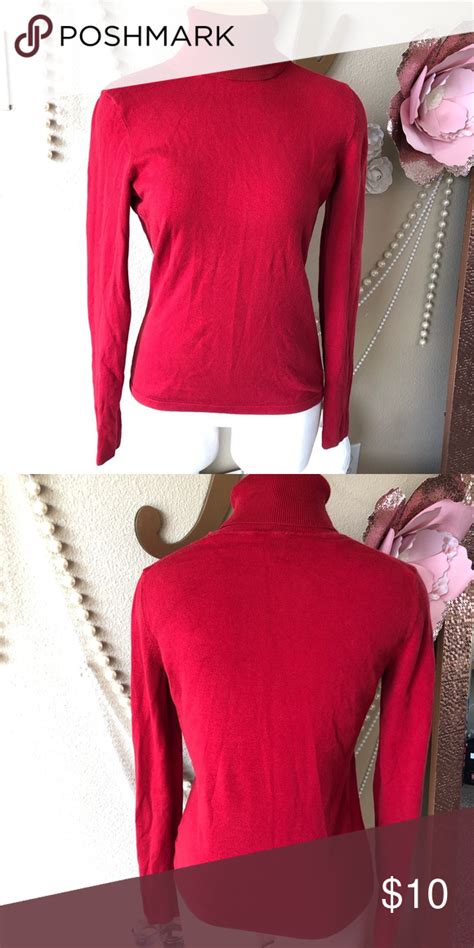 Sexy Red Turtleneck Sexy Red Cotton Turtleneck In Great Condition Just In Time For The Winter