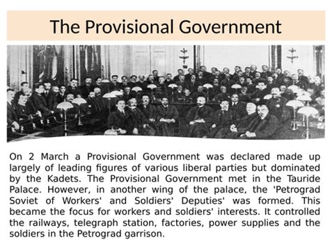Why The Provisional Government Failed Teaching Resources